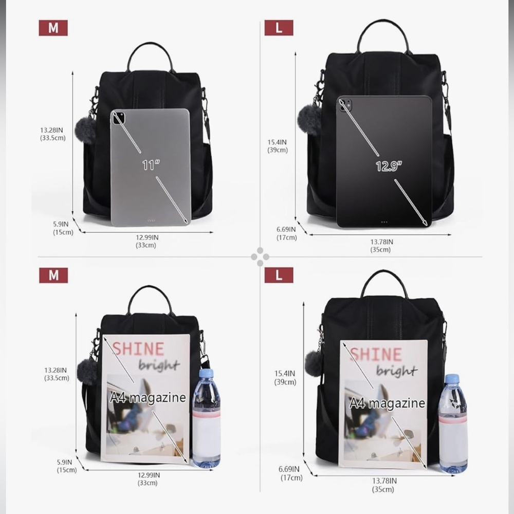 Women’s Black Backpack ⚫️ - Picture 2 of 5